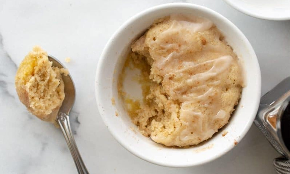 Delicious Vanilla Protein Mug Pie