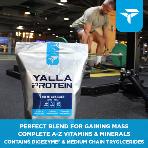 Extreme Mass Gainer - High in Carbs, Protein and Healthy Fats - 2.5kg (10 servings)